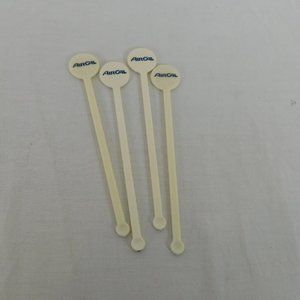 Air California Lot of 4 Vintage Swizzle Stick Stirrer Aircal Airlines Drinks